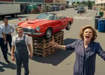 She Kept Parking in the Store’s Loading Bay. Then Employees Left Her Convertible Sitting on a Stack of Pallets.