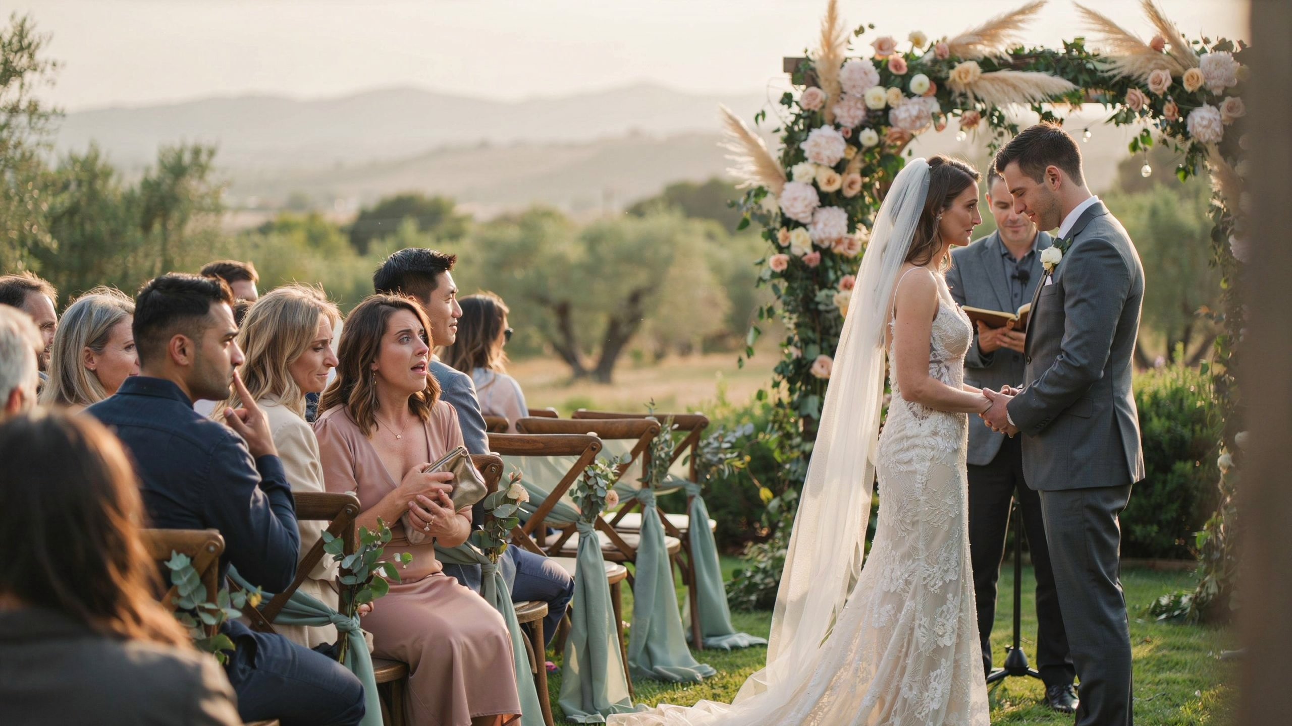 A Wedding Guest Wouldn’t Stop Talking During the Vows, So One Stranger Finally Said What Everyone Else Was Thinking