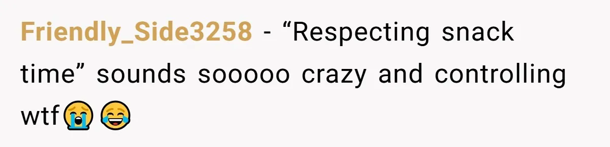He Demanded Everyone Respect His House Rules, Then Got Furious When His Brother-in-Law Did the Same Friendly_Side3258 − “Respecting snack time” sounds sooooo crazy and controlling wtf😭😂