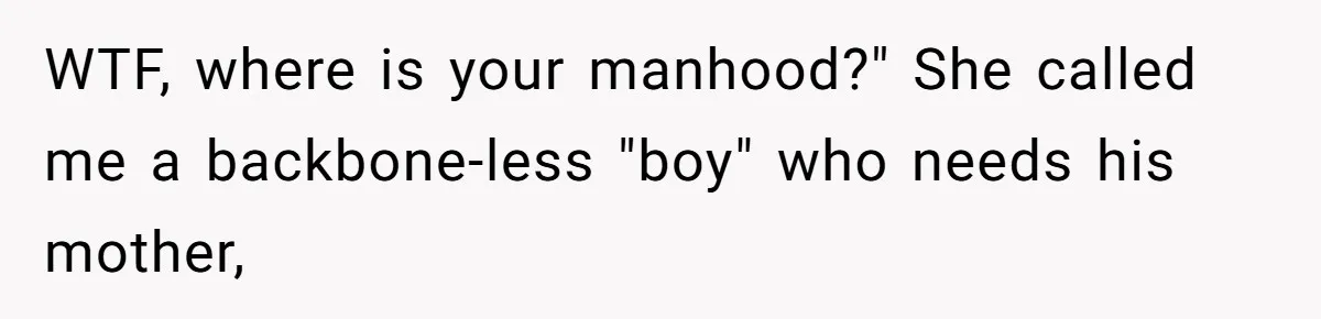 She Ended Their Engagement Over Text, Then Lashed Out When He Calmly Accepted It WTF, where is your manhood?" She called me a backbone-less "boy" who needs his mother,