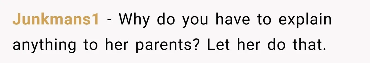 She Ended Their Engagement Over Text, Then Lashed Out When He Calmly Accepted It Junkmans1 − Why do you have to explain anything to her parents? Let her do that.