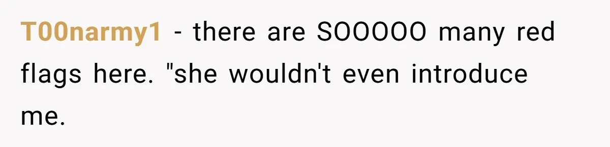 She Ended Their Engagement Over Text, Then Lashed Out When He Calmly Accepted It T00narmy1 − there are SOOOOO many red flags here. "she wouldn't even introduce me.
