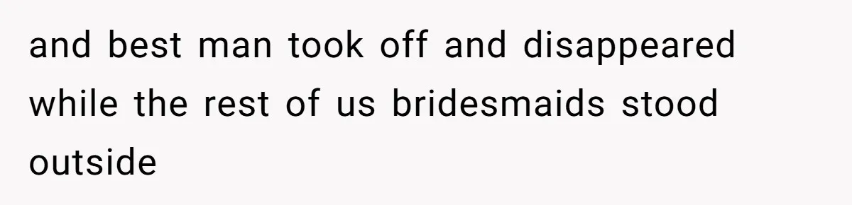 Woman Spent $1000 To Be Her Pregnant Sister’s Bridesmaid — Got Ignored And Humiliated The Entire Day and best man took off and disappeared while the rest of us bridesmaids stood outside