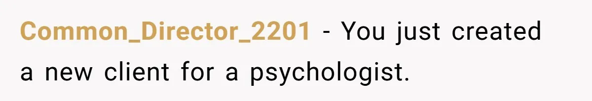 Common_Director_2201 − You just created a new client for a psychologist.