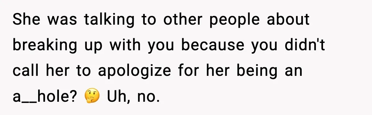 Groom-To-Be Considers Canceling Wedding Days Before Ceremony After Fiancée’s Latest Outburst She was talking to other people about breaking up with you because you didn't call her to apologize for her being an a__hole? 🤔 Uh, no.