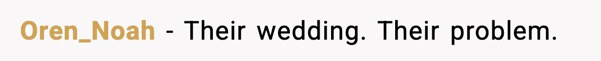 Oren_Noah − Their wedding. Their problem.