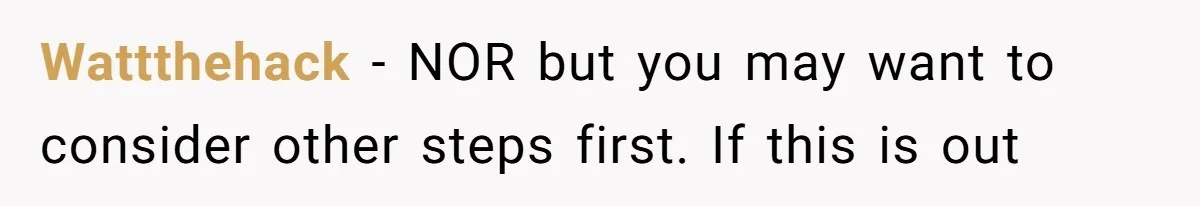 Wattthehack − NOR but you may want to consider other steps first. If this is out