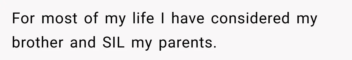 Fiancé’s Parents Demand To Be My Only Parents At Wedding And Want My Brother Who Raised Me To Sit In The Sibling Section For most of my life I have considered my brother and SIL my parents.
