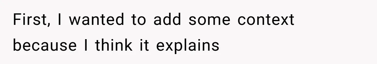 First, I wanted to add some context because I think it explains