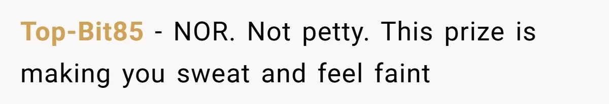 Top-Bit85 − NOR. Not petty. This prize is making you sweat and feel faint