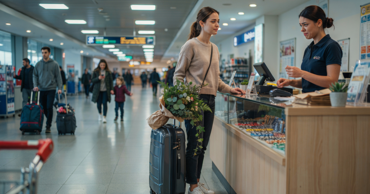Airport Cashier Mocked A Traveler’s Plant Until She Learned It Came From A Funeral