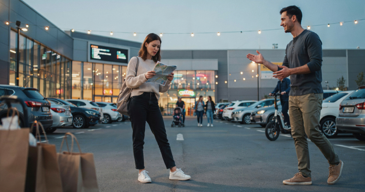 Woman Gets Lost at a Shopping Center, Then Accidentally Finds the Sweetest Date Instead