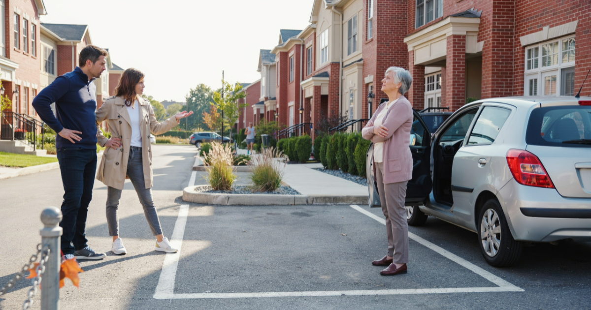 Woman Demands Her Neighbor’s Parking Spot After Their Car Breaks, But The Car Comes Back