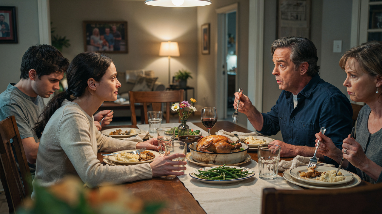 Dad Blames Mom for His Daughter’s Mistakes, Until She Exposes the Truth at Dinner Dad Blames Mom for His Daughter’s Mistakes, Until She Exposes the Truth at Dinner