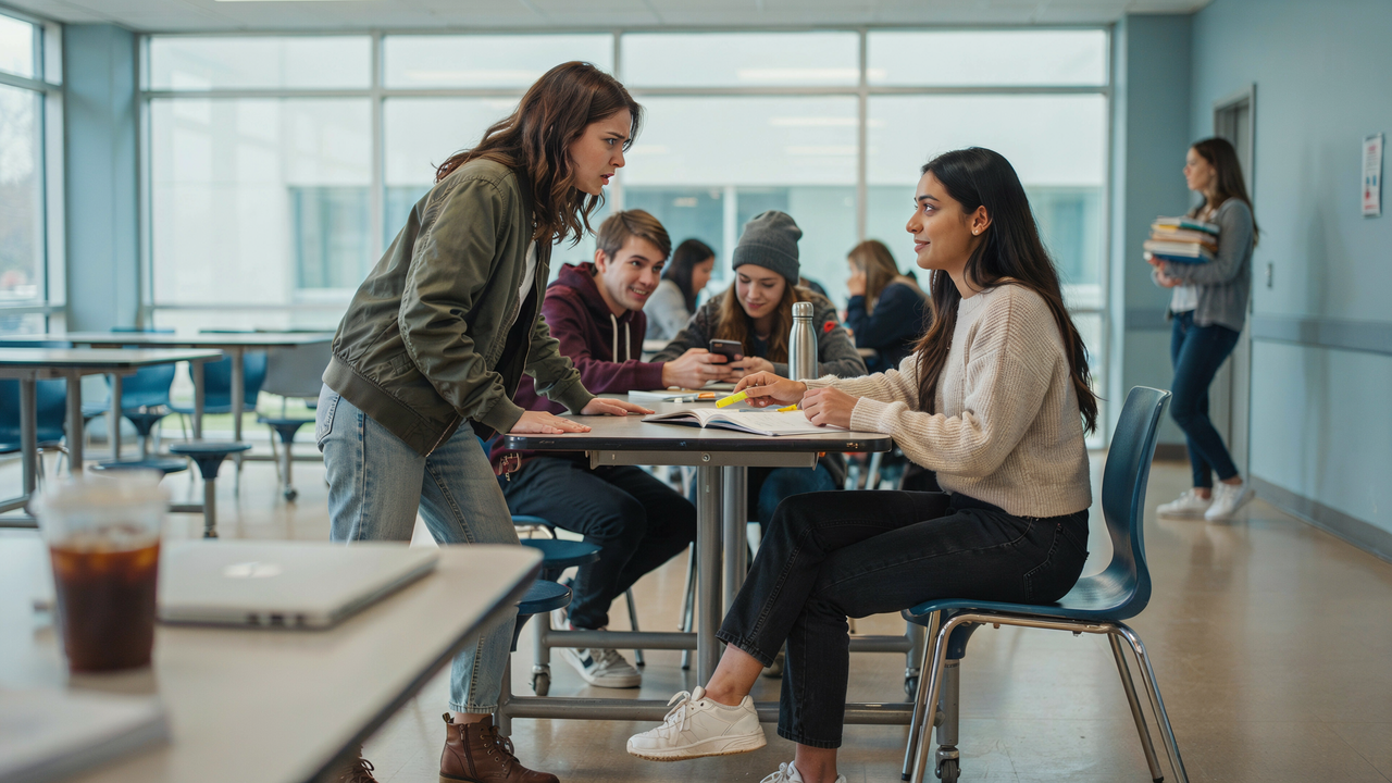 Jealous Girlfriend Starts a Campus Confrontation, but One Flirty Reply Ends the War