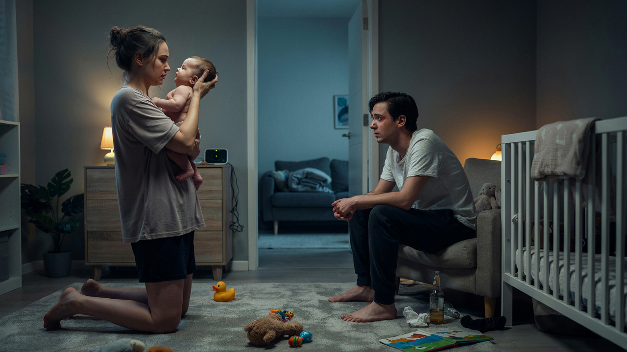 Wife Protects Her Infant After Husband Comes Home Unable to Stand, Sparking a Marriage Crisis