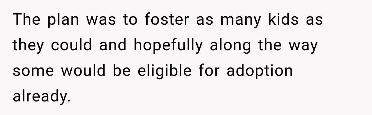 Parents Blamed Their Son For Ruining Their Foster Dream, Years Later They Still Haven’t Let It Go The plan was to foster as many kids as they could and hopefully along the way some would be eligible for adoption already.