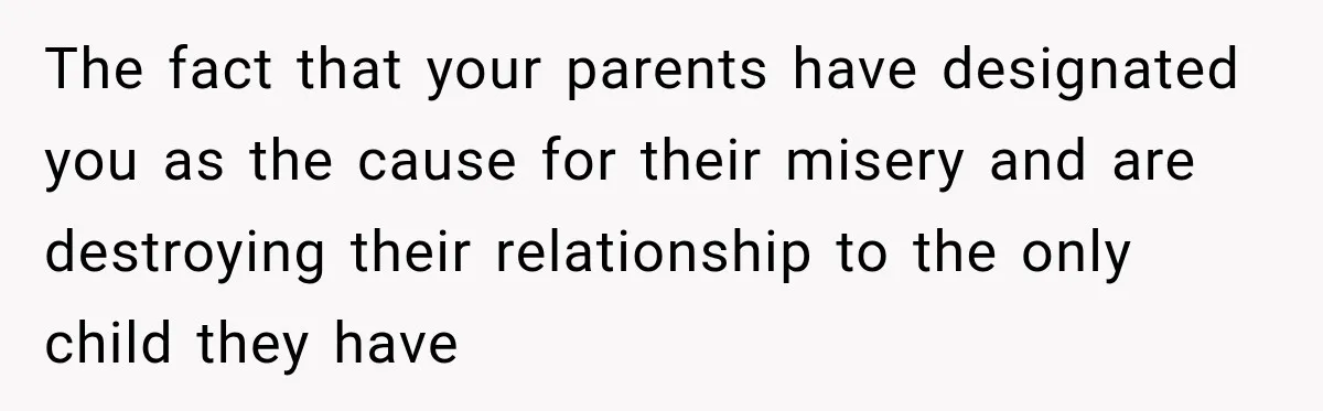 Parents Blamed Their Son For Ruining Their Foster Dream, Years Later They Still Haven’t Let It Go The fact that your parents have designated you as the cause for their misery and are destroying their relationship to the only child they have