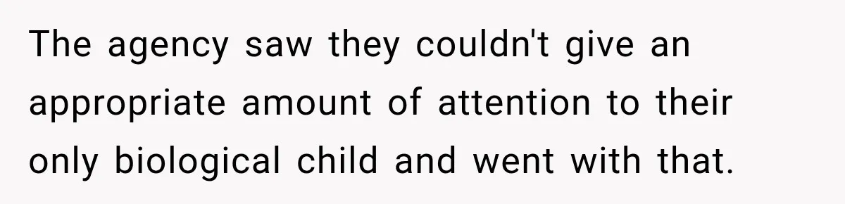 Parents Blamed Their Son For Ruining Their Foster Dream, Years Later They Still Haven’t Let It Go The agency saw they couldn't give an appropriate amount of attention to their only biological child and went with that.