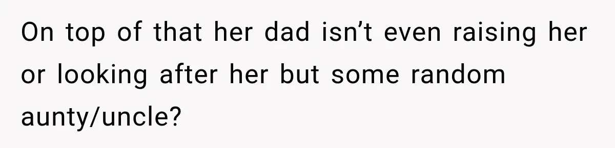Teen Told Her Guardian To Back Off After A Tough Week, Was A One-Week Laptop Ban Too Much? On top of that her dad isn’t even raising her or looking after her but some random aunty/uncle?