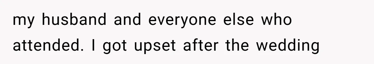 Stepfather Calls Her Marriage “Illegal,” Then Ruins the Wedding He Swore He’d Never Attend my husband and everyone else who attended. I got upset after the wedding