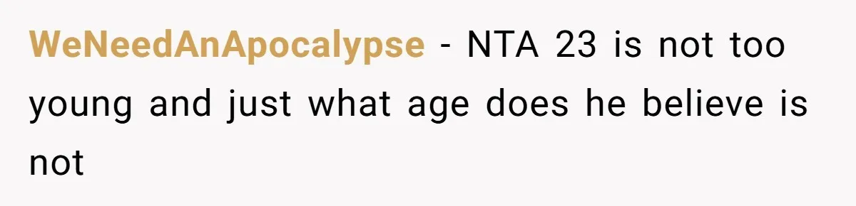 Stepfather Calls Her Marriage “Illegal,” Then Ruins the Wedding He Swore He’d Never Attend WeNeedAnApocalypse − NTA 23 is not too young and just what age does he believe is not