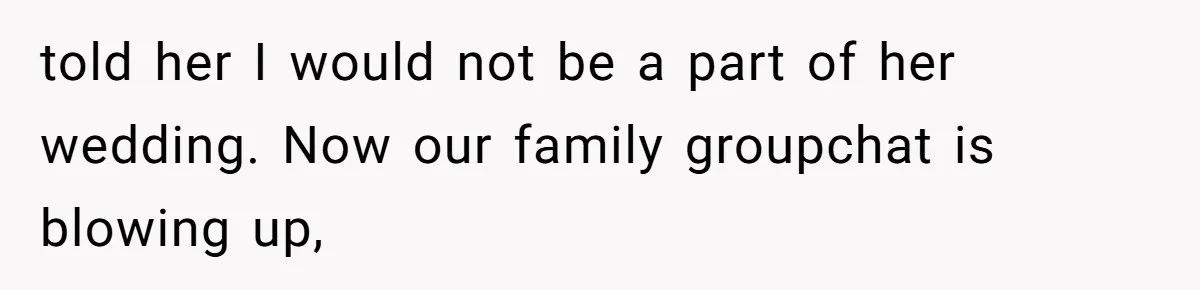 Bride Refuses To Drop The Intimate Dance, So Her Maid Of Honor Walks Away Instead told her I would not be a part of her wedding. Now our family groupchat is blowing up,