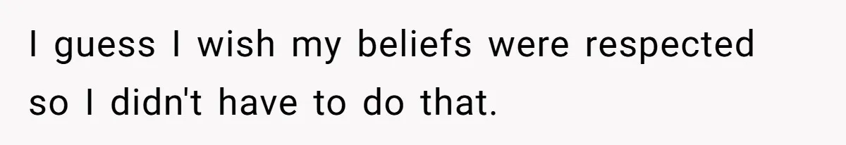 Bride Refuses To Drop The Intimate Dance, So Her Maid Of Honor Walks Away Instead I guess I wish my beliefs were respected so I didn't have to do that.
