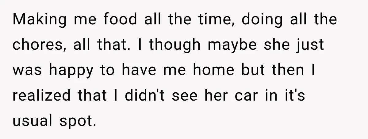 She Had His Dream Car Hauled to a Scrap Yard While He Was Away. He Took Her to Court Instead. Making me food all the time, doing all the chores, all that. I though maybe she just was happy to have me home but then I realized that I didn't...