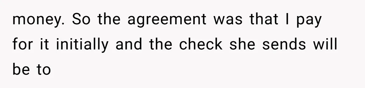 She Married Her Boyfriend To Save His Life, Then He Started Treating Her Like An Unlimited ATM money. So the agreement was that I pay for it initially and the check she sends will be to