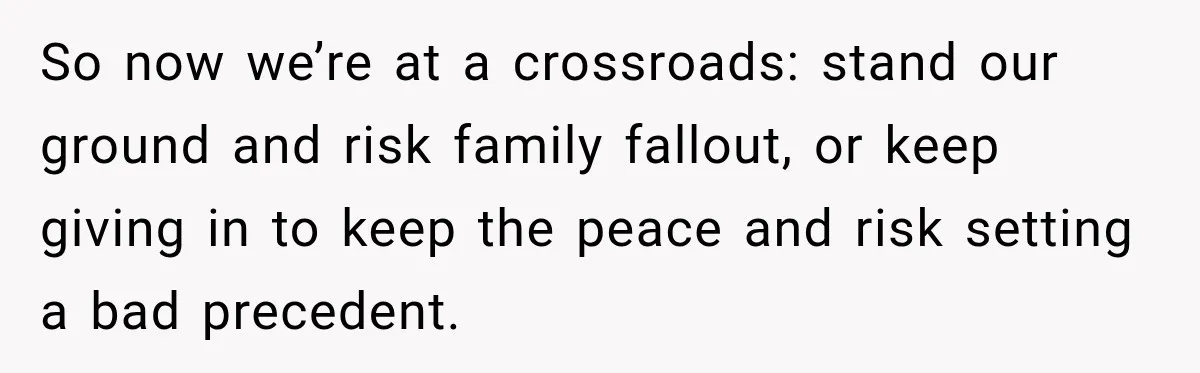 Future In-Laws Bought Wedding Influence, Then Threatened To Empty The Guest List So now we’re at a crossroads: stand our ground and risk family fallout, or keep giving in to keep the peace and risk setting a bad precedent.