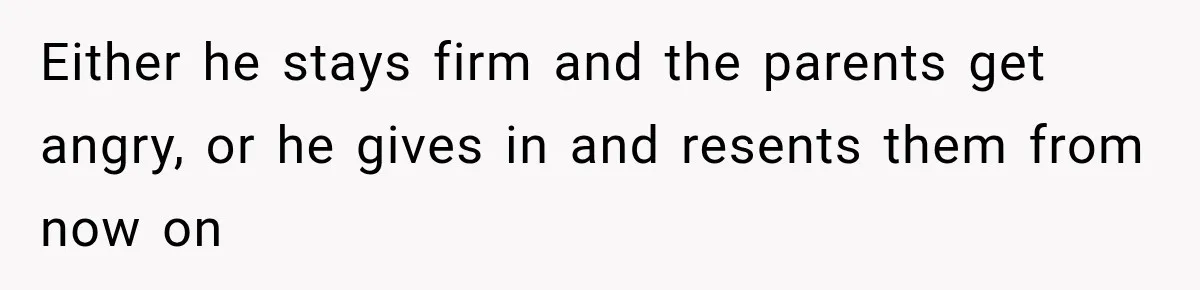Future In-Laws Bought Wedding Influence, Then Threatened To Empty The Guest List Either he stays firm and the parents get angry, or he gives in and resents them from now on