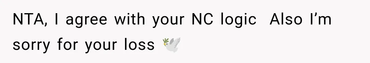 Half-Siblings Abandoned Their Dying Father, Then Demanded A Place At His Funeral NTA, I agree with your NC logic Also I’m sorry for your loss 🕊️