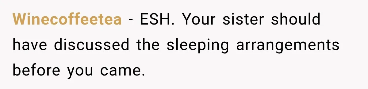 Aunt Took Back A Teen’s iPhone After She Refused To Give Up Her Bedroom Winecoffeetea − ESH. Your sister should have discussed the sleeping arrangements before you came.