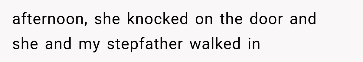 Mom Ignored Her Daughter's “No Visitors” Request, Then Acted Heartbroken When She Was Sent Away afternoon, she knocked on the door and she and my stepfather walked in