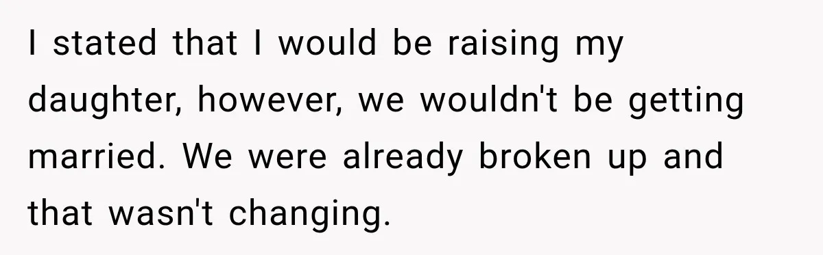 High School Senior Got Lectured About Marriage, So He Delivered The Pettiest Revenge I stated that I would be raising my daughter, however, we wouldn't be getting married. We were already broken up and that wasn't changing.