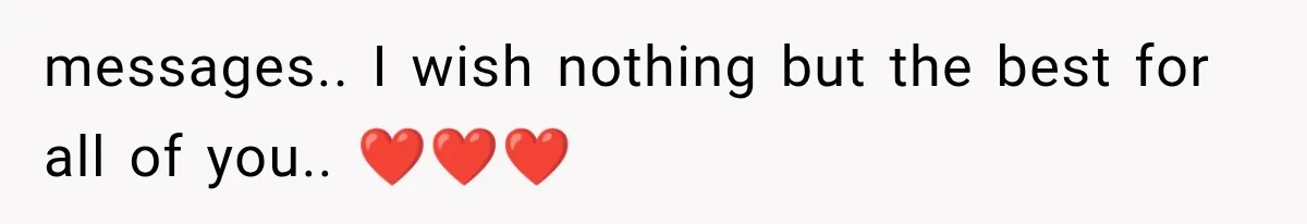 messages.. I wish nothing but the best for all of you.. ❤️❤️❤️