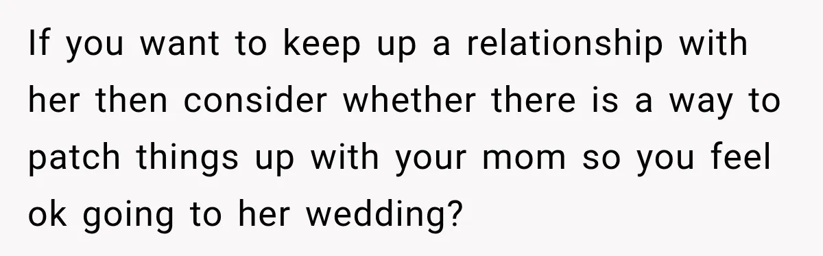 Mom Boxed Up Her Daughter’s Belongings, Then Called Her Dramatic For Feeling Replaced If you want to keep up a relationship with her then consider whether there is a way to patch things up with your mom so you feel ok going to...
