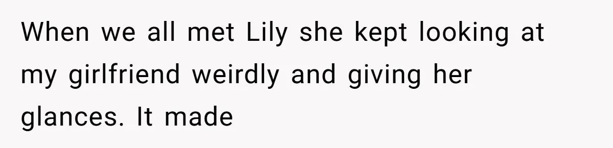 She Said His Girlfriend’s Body “Couldn’t Pull Off” That Dress, He Refused to Stay Quiet When we all met Lily she kept looking at my girlfriend weirdly and giving her glances. It made