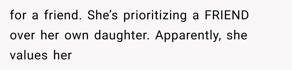 Mom Kept Selling Her Eggs, Then She Emptied the Fridge Before Breakfast Without Asking for a friend. She’s prioritizing a FRIEND over her own daughter. Apparently, she values her