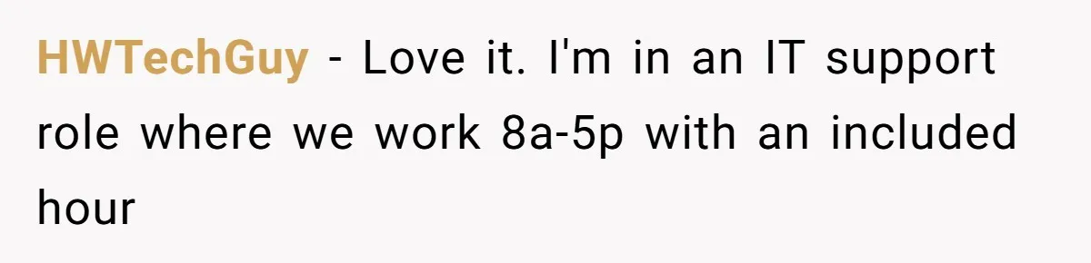 Boss Demanded He Never Miss His Lunch Window, So He Walked Away During a Network Meltdown HWTechGuy − Love it. I'm in an IT support role where we work 8a-5p with an included hour