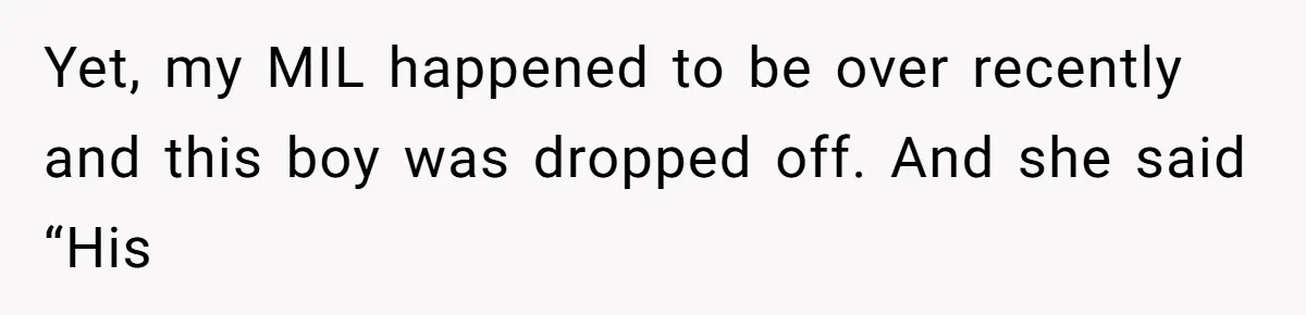 MIL Weaponized CPS Against Her Daughter-in-Law, But Her Plan to Control Their Future Backfired Yet, my MIL happened to be over recently and this boy was dropped off. And she said “His
