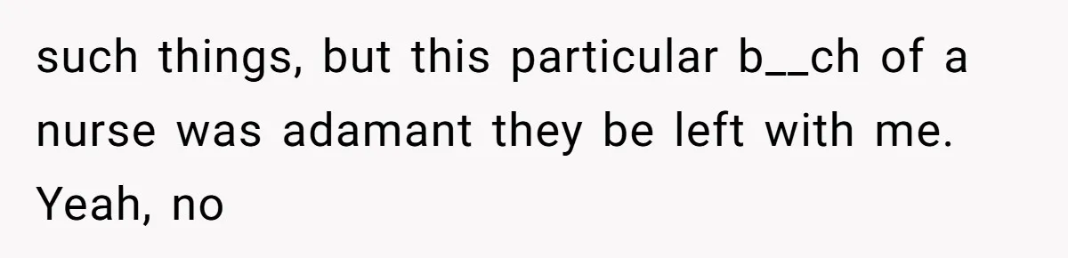 Mother Forces Her Stroller Past a Wheelchair User, Then Breaks a $55,000 Mobility Device such things, but this particular b__ch of a nurse was adamant they be left with me. Yeah, no