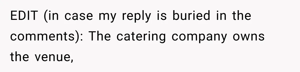 Bride Makes Allergy Accommodations for Guest, Then Discovers She Secretly Changed the Catering Plan EDIT (in case my reply is buried in the comments): The catering company owns the venue,