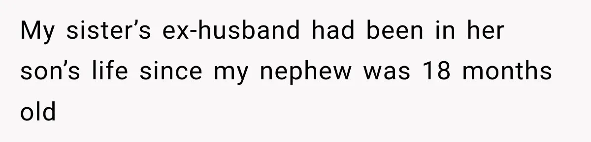 My sister’s ex-husband had been in her son’s life since my nephew was 18 months old