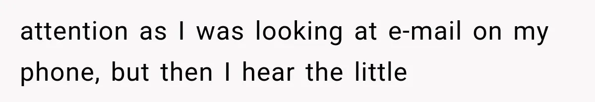 Woman Tries Enforcing Her Family Rules on a Stranger, But Gets Shut Down Instantly attention as I was looking at e-mail on my phone, but then I hear the little