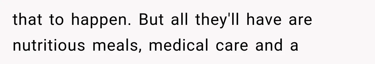Successful Woman Refuses to Fund Her Siblings’ Kids After They Call Her “Selfish” that to happen. But all they'll have are nutritious meals, medical care and a