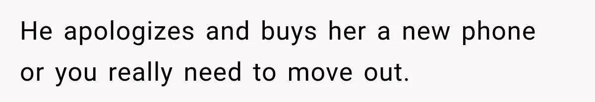 Husband Throws Stepdaughter’s Phone Into a Lake to “Make Things Fair,” Wife Walks Out of the Reunion He apologizes and buys her a new phone or you really need to move out.