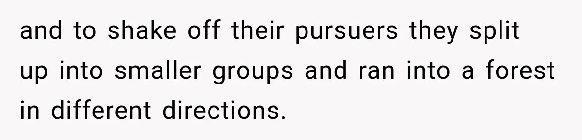 Only Woman at Game Night Shuts Down a Creepy Joke With One Question Nobody Expected and to shake off their pursuers they split up into smaller groups and ran into a forest in different directions.