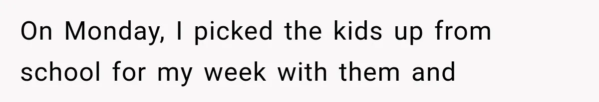 Divorced Dad Found His Ex After a Strange Text, Then Faced Telling Their Sons the Unthinkable On Monday, I picked the kids up from school for my week with them and